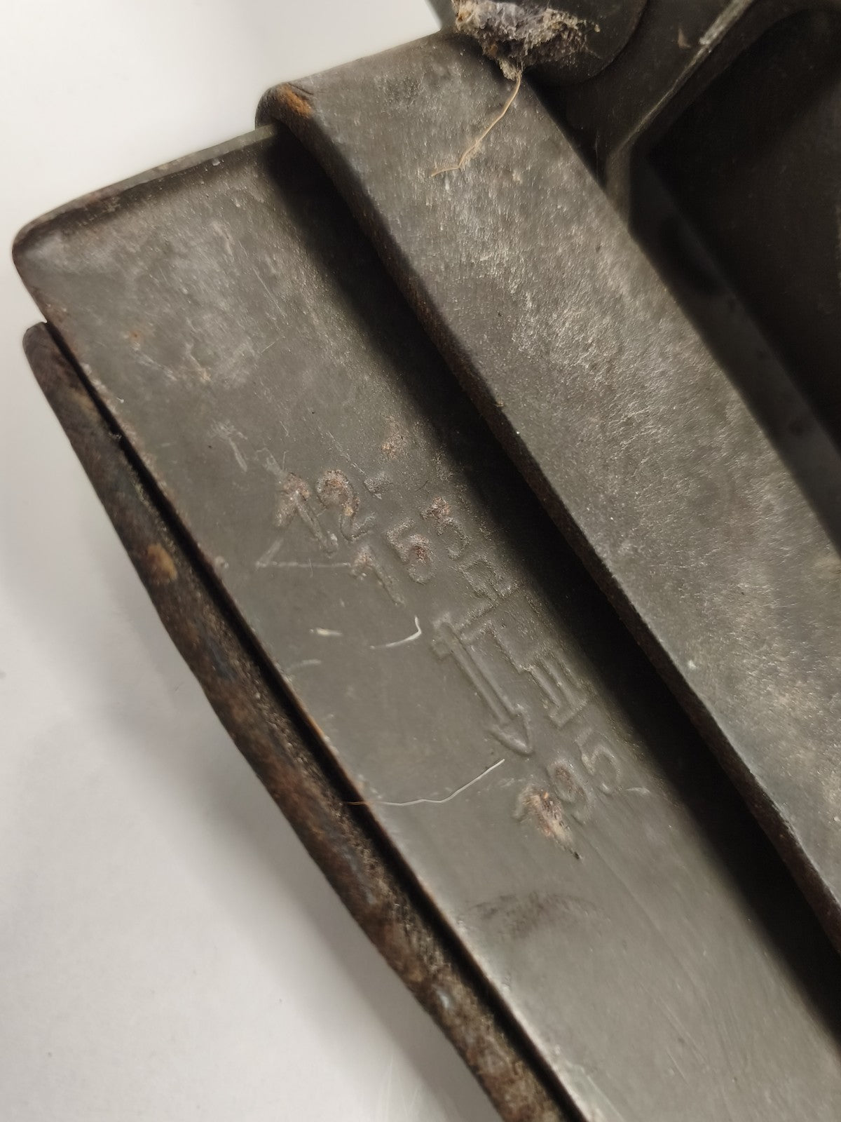 Pelle pliante allemande WW2 + étui cuir ancien militaria outil tranchée
