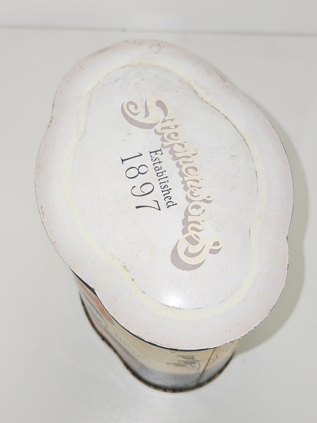 Boîte métal rétro Stephenson's Sugar ancienne, boîte à sucre collection vintage