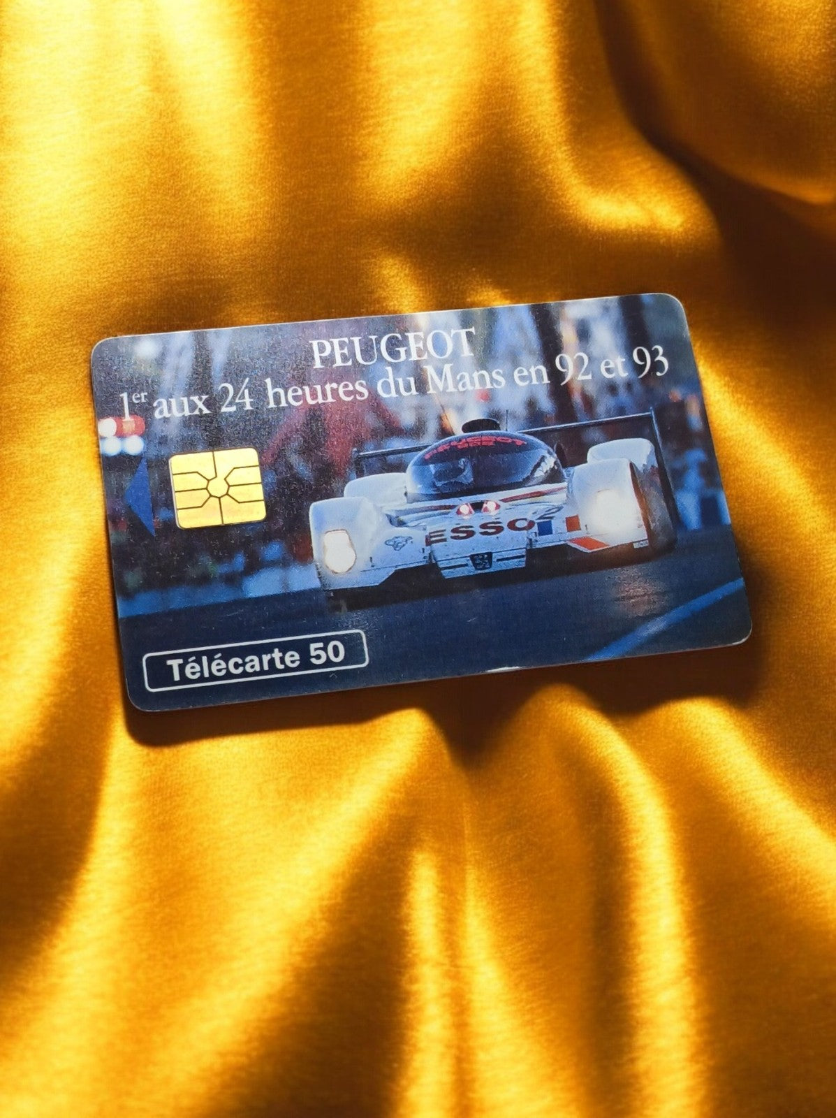 Télécarte Peugeot 24h du Mans 92 93 vintage carte téléphonique 50 unités