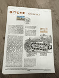 Feuillet philatélique Bitche Moselle 1996 timbre oblitéré La Poste