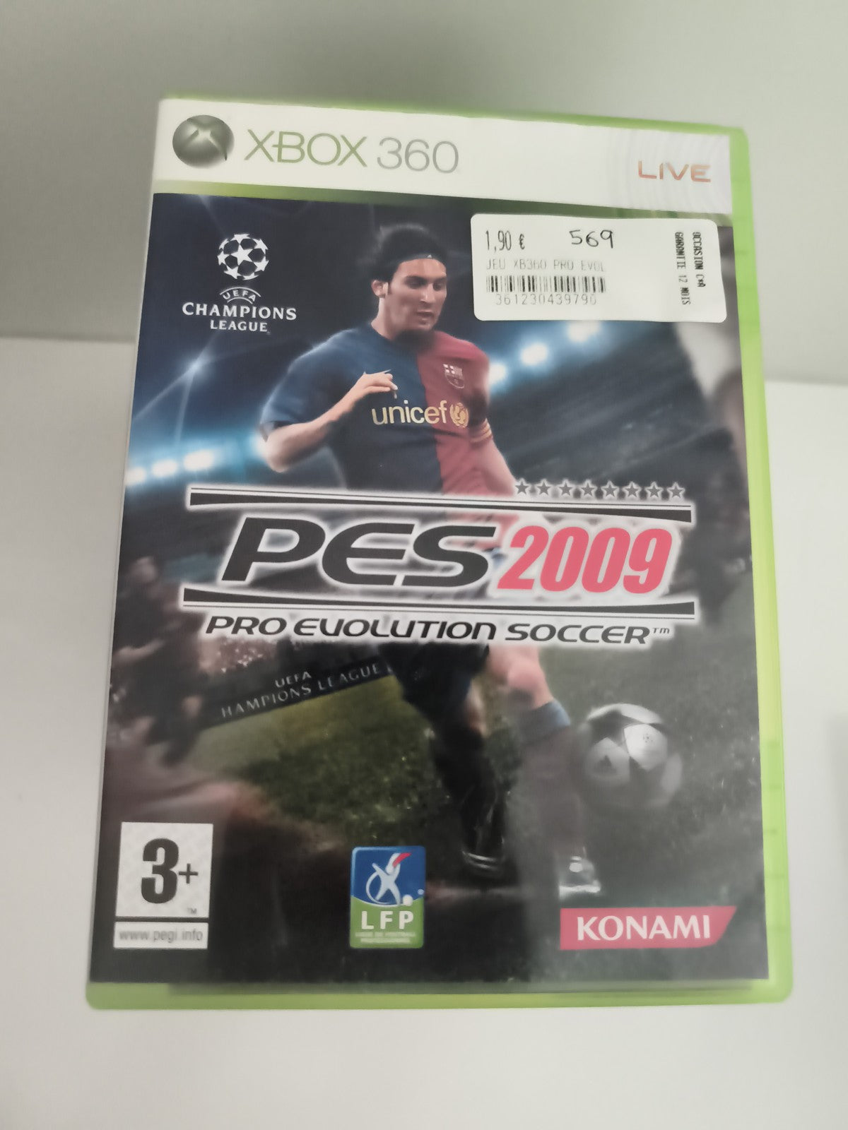 Jeu Xbox 360 PES 2009 Pro Evolution Soccer Konami UEFA Champions League