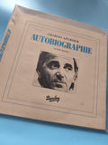 Vinyle 33 tours ancien Charles Aznavour Autobiographie rétro collection musique