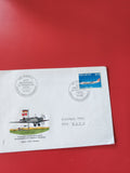 Enveloppe philatélie Suisse 1972 avion, 50e anniversaire vol postal Genève
