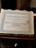 Action au porteur Tavernes Pousset & Royale 1924 authentique vintage papier