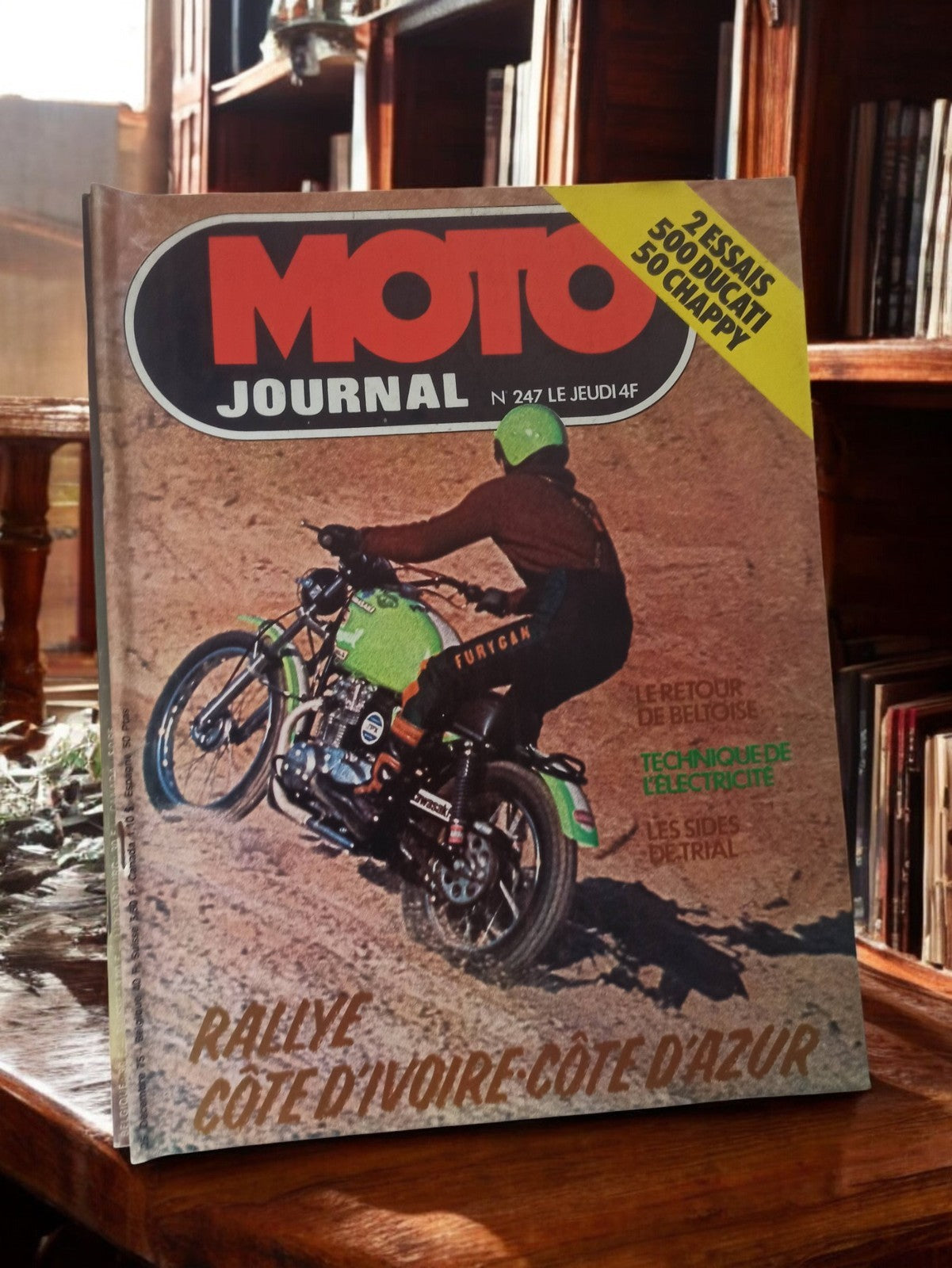 Magazine Moto Journal n°247 années 80 rétro ancien rallye Côte d’Ivoire