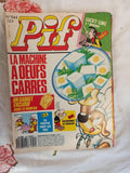Magazine Pif n°944 vintage années 80, gadget œufs carrés, BD Lucky Luke, rétro