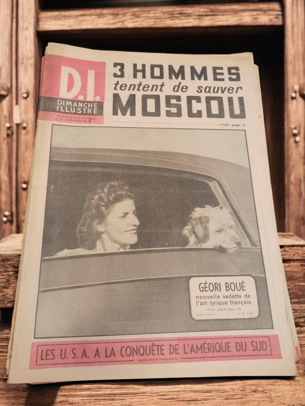 Magazine Dimanche Illustré 1942 couverture Géori Boué vintage rétro journal