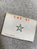 Carte QSL radio ancienne Maroc CN8BF Patrice Perret Meknès vintage radioamateur
