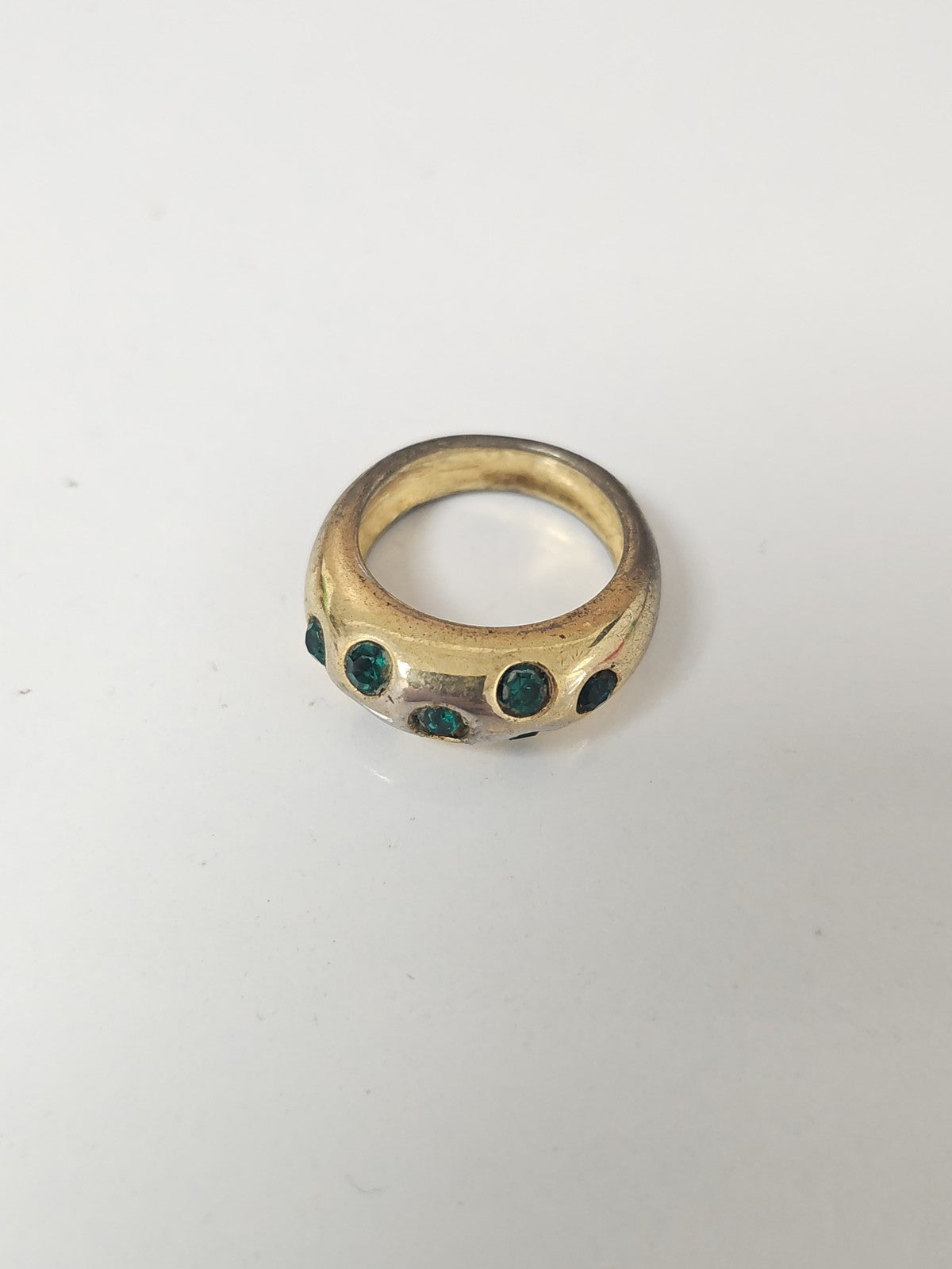 Bague rétro ancienne fantaisie taille 54, bijou vintage original pour collection