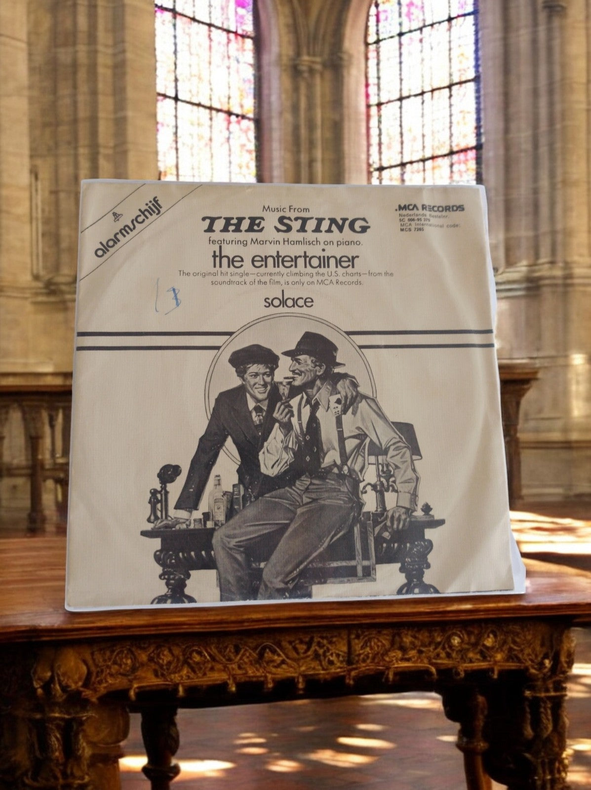 Vinyle 45 tours The Sting Marvin Hamlisch MCA vintage BO film The Entertainer