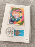 Lettre Premier Jour Microélectronique 1981 Grenoble Timbre France ancien FDC