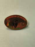 Pin's vintage Manade de la Galère taureau ovale collection Camargue