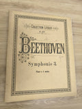 Ancien recueil partitions Beethoven Symphonie 3 piano 4 mains Collection Litolff