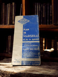 Plan de Marseille ancien FREZET vintage rétro carte routière Allauch banlieue