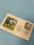 Enveloppe FDC premier jour émission Percheron ? chevaux, timbre France, 1979
