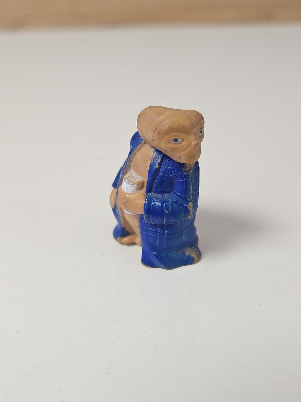 Figurine vintage E.T. l?Extra-Terrestre ancienne PVC robe bleue Macao collection
