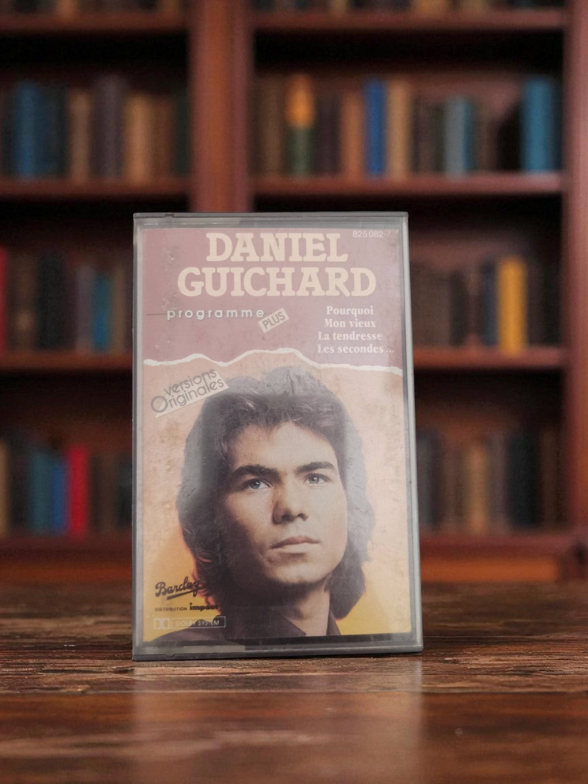 Cassette audio vintage Daniel Guichard Barclay programme Plus rétro K7