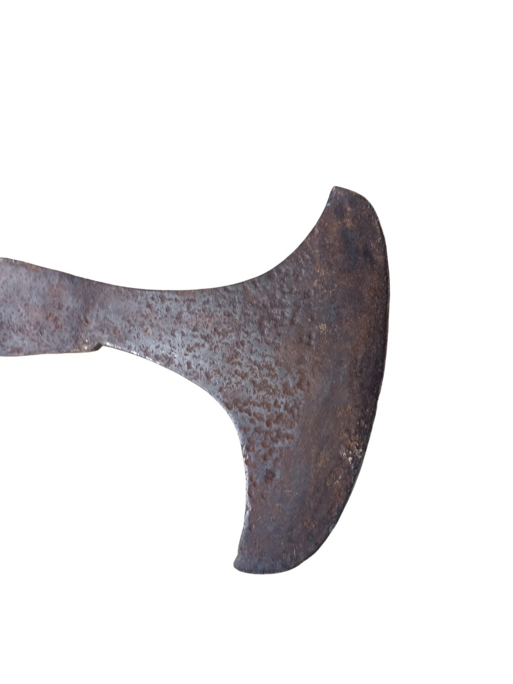 Hache de bûcheron ancienne vintage XIXe, grande lame, outil rétro bois