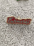 Pin's vintage Euromarché logo rouge doré ancien badge publicitaire (Ref 4)