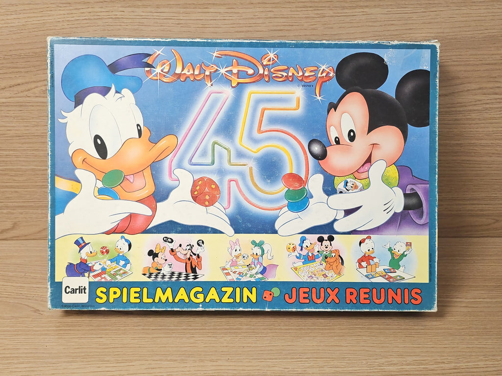 Walt Disney boîte de jeux éducative spellendoos 1992 jeu lettres en l'état
