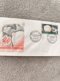 Lettre 1er jour Pleumeur-Bodou 1962 télécommunications spatiales ancien FDC