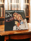 Vinyle 45 tours Kenny Rogers Lady vintage ancien disque rétro USA