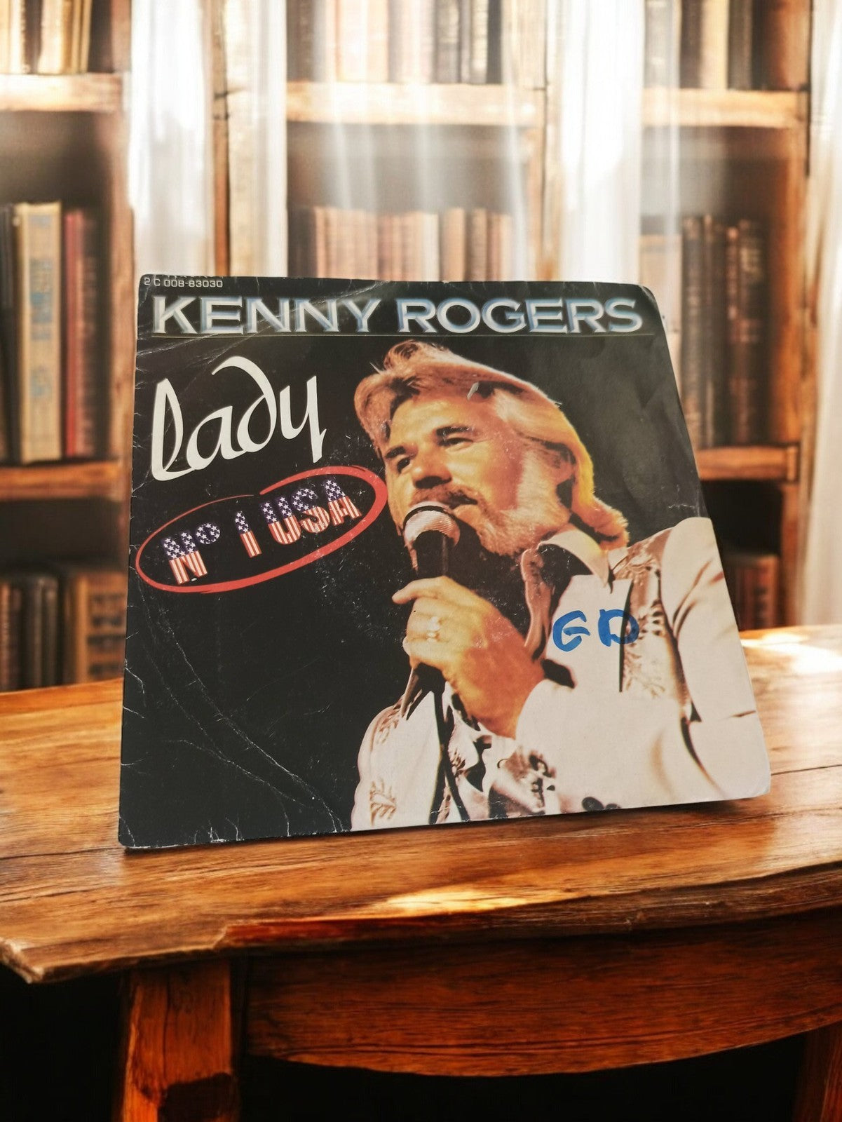 Vinyle 45 tours Kenny Rogers Lady vintage ancien disque rétro USA