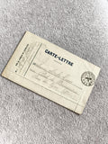 Carte-lettre ancienne 1916 Trésor et Postes manuscrite courrier époque 14-18