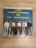 Vinyle 45 tours Les Compagnons de la Chanson pochette bleue titres visibles