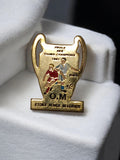Pin's vintage OM finale 1991 Coupe d'Europe, badge rétro football Belgrade