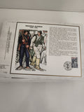 Feuillet philatélique CEF Troupes Alpines 1888-1988 timbre illustré France