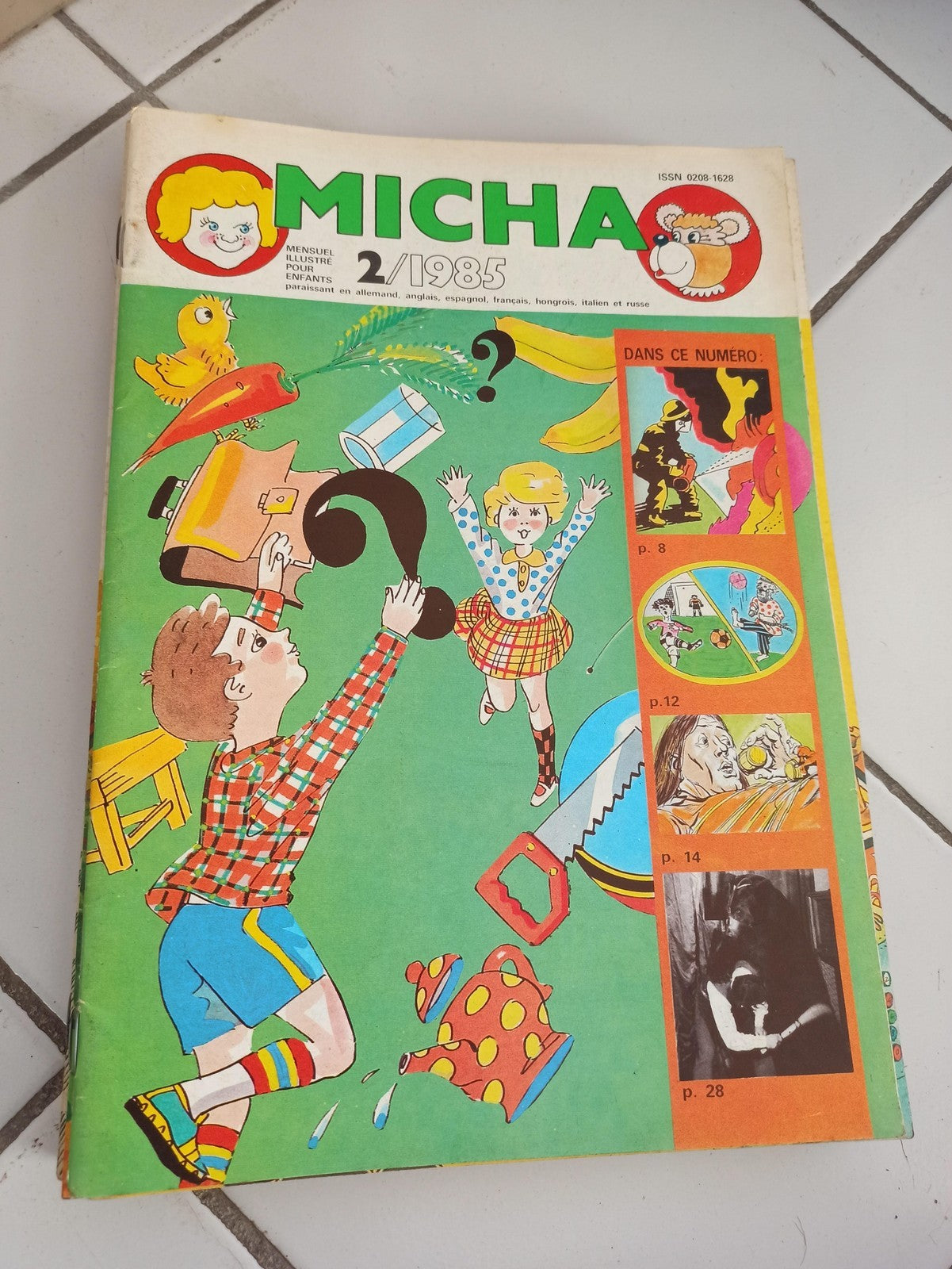 Revue enfant Micha 2/1985 ancien magazine illustré vintage presse rétro