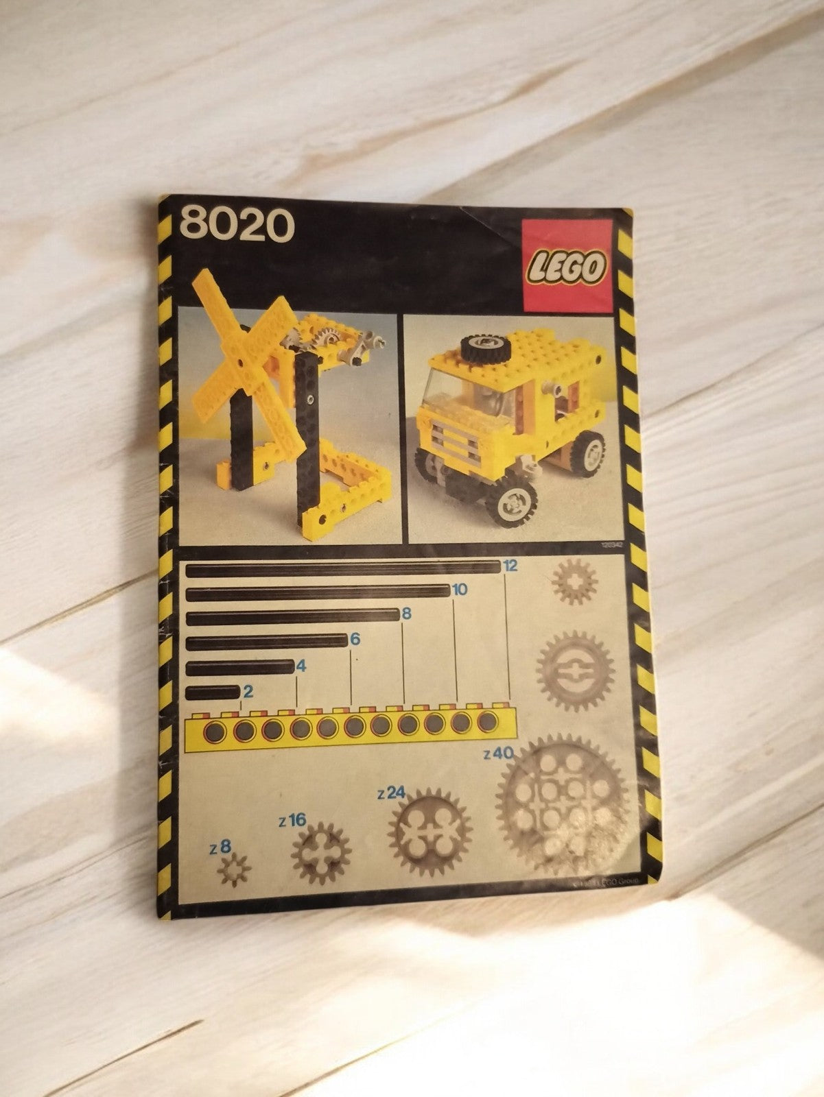 Notice LEGO Technic 8020 vintage, livret original années 80, manuel d'instructio
