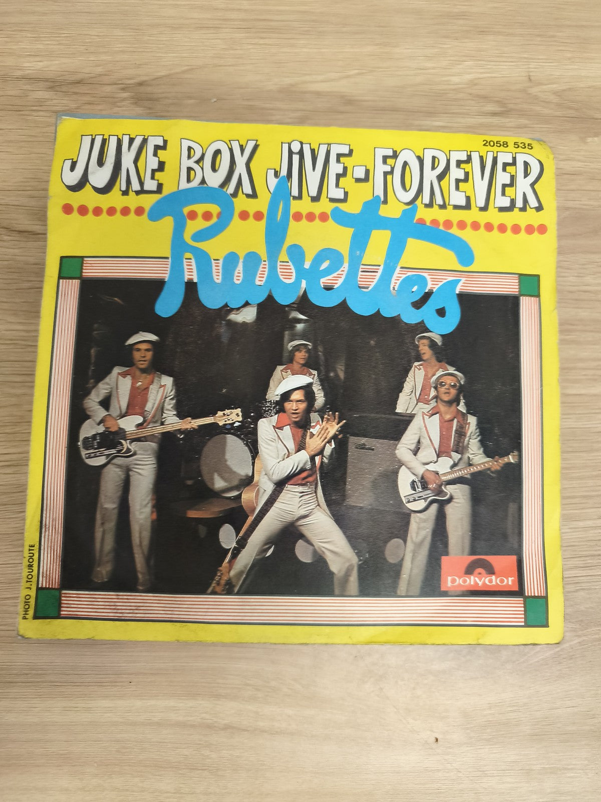 Vinyle 45 tours Rubettes Juke Box Jive Forever pochette jaune Polydor