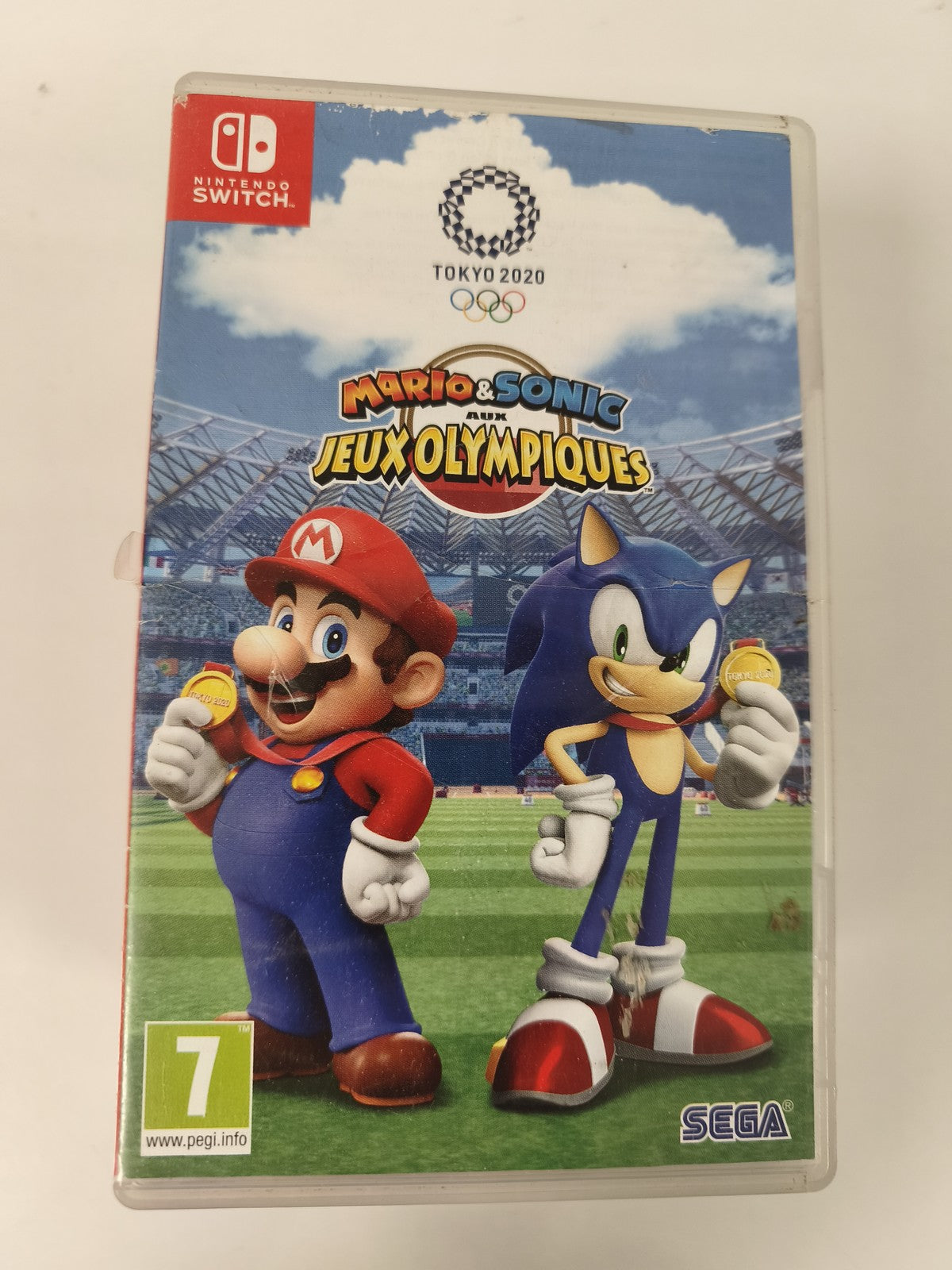 Boîte vide Nintendo Switch Mario & Sonic, étui d'origine sans cartouche jeu