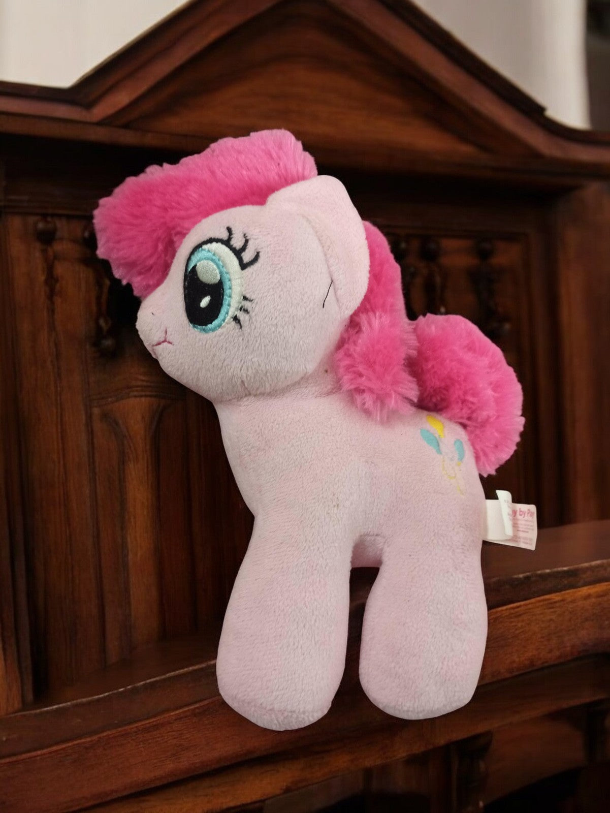 Peluche My Little Pony Hasbro vintage rose mauve rétro années 80 jouet ancien