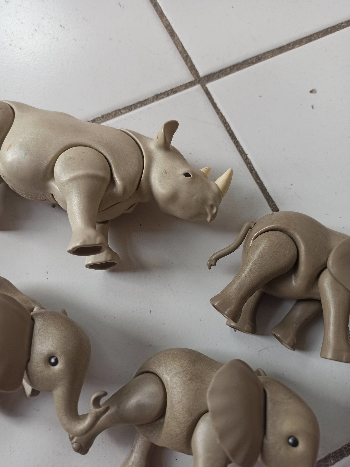 Playmobil lot animaux savane éléphants rhinocéros figurines safari enfant jeu