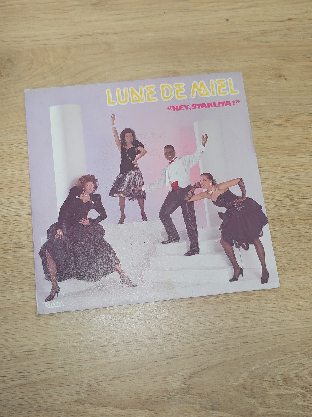 Vinyle 45 tours rétro Lune de Miel ancien disque collection musique vintage