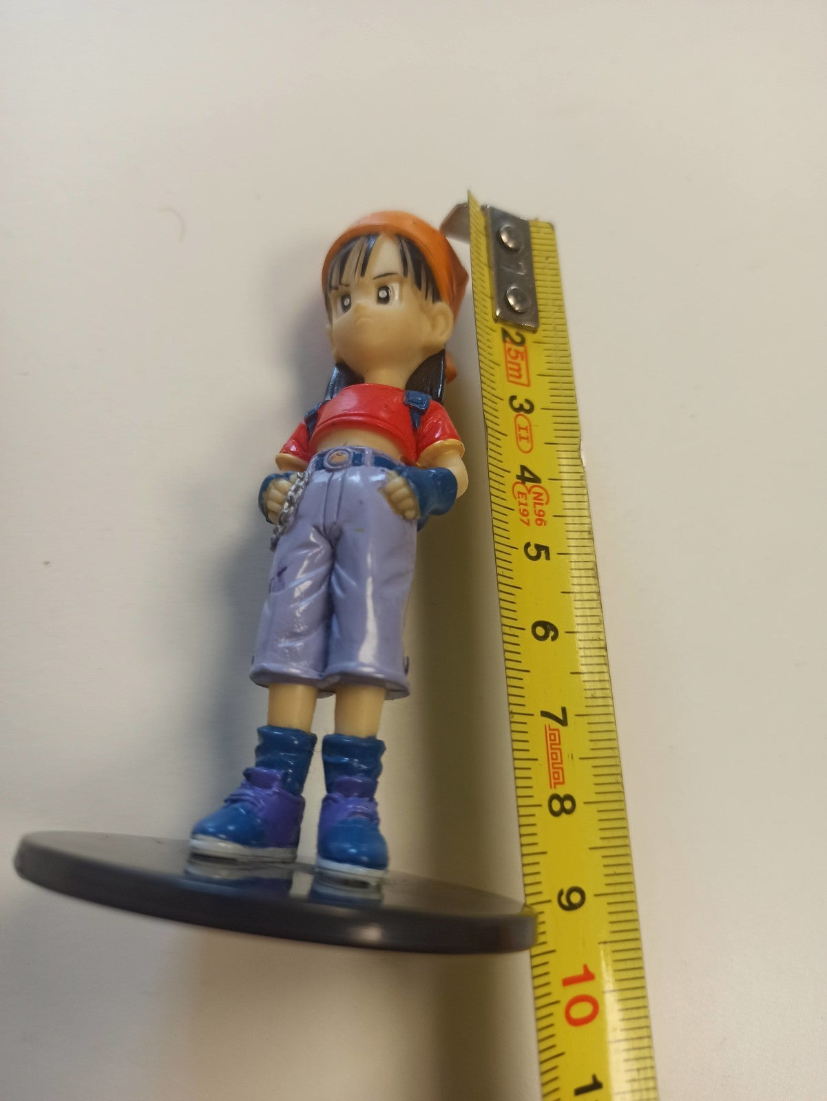 Figurine Dragon Ball GT Pan vintage rétro, jouet ancien, socle noir