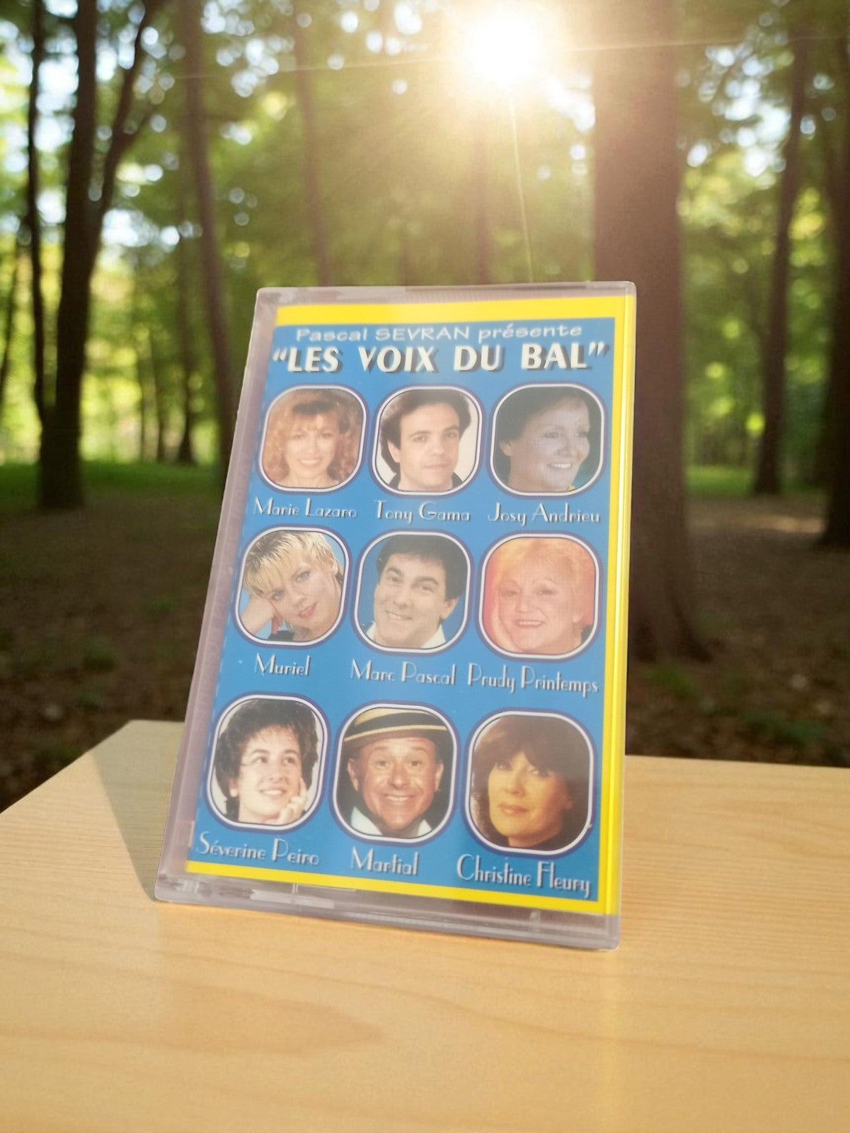 Cassette audio vintage Les Voix du Bal Pascal Sevran années 80 rétro K7