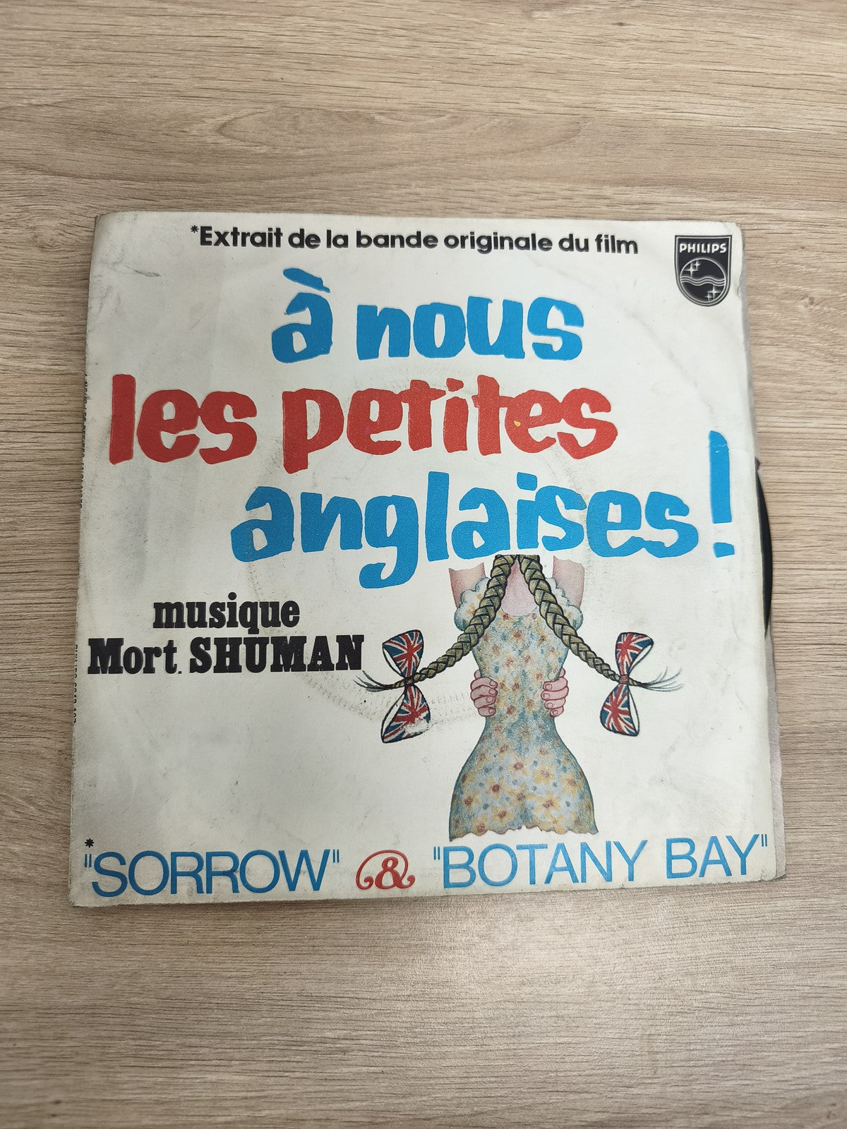 Vinyle 45 tours Mort Shuman À nous les petites Anglaises BOF Sorrow Botany Bay