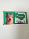 Vintage grand autocollant publicitaire Picardie ancien rétro collection déco