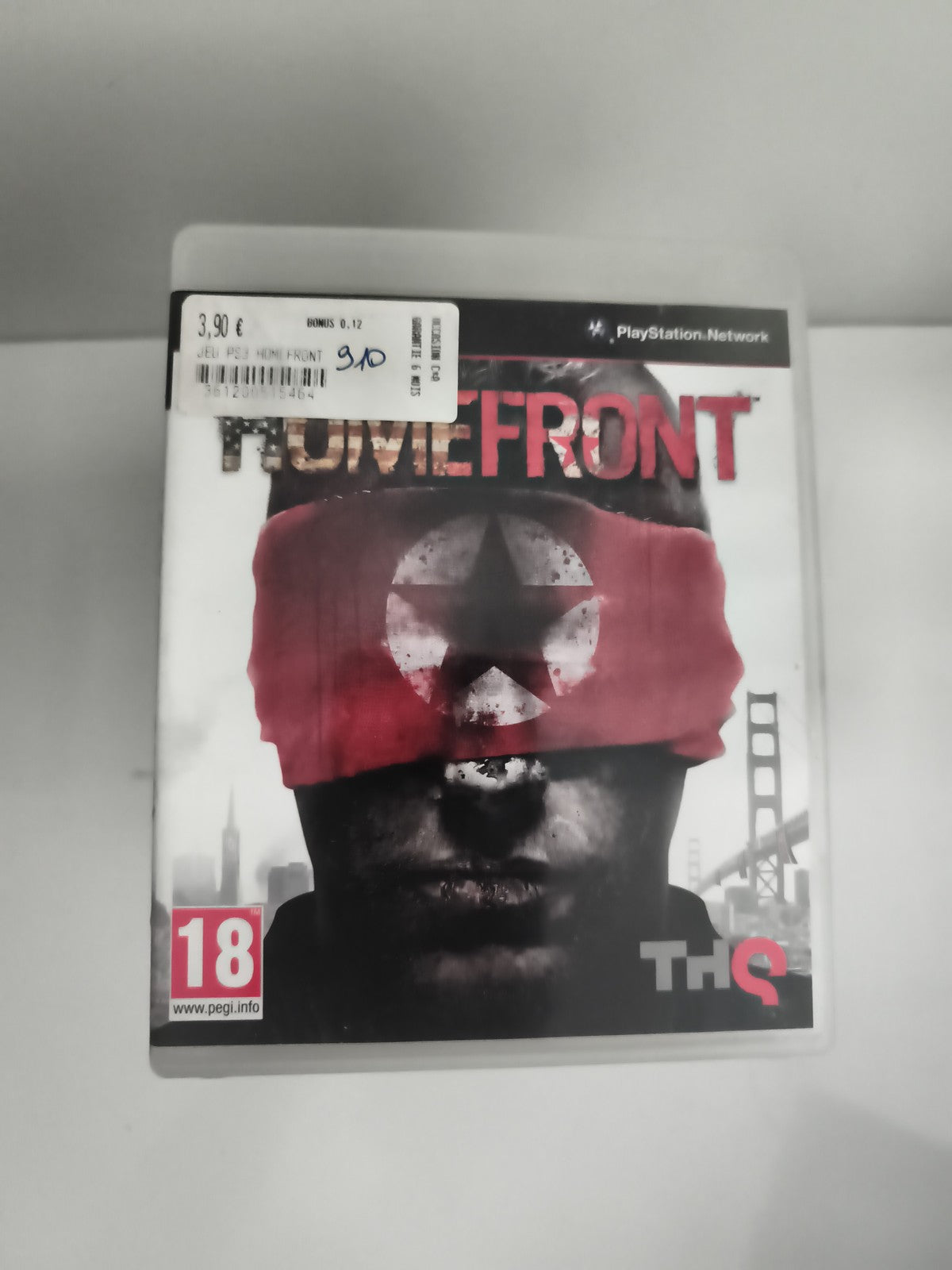 Jeu PS3 Homefront PlayStation, THQ, jaquette PEGI 18, guerre action