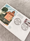 Lettre FDC Premier Jour 1959 Perpignan Le Castillet philatélie ancienne