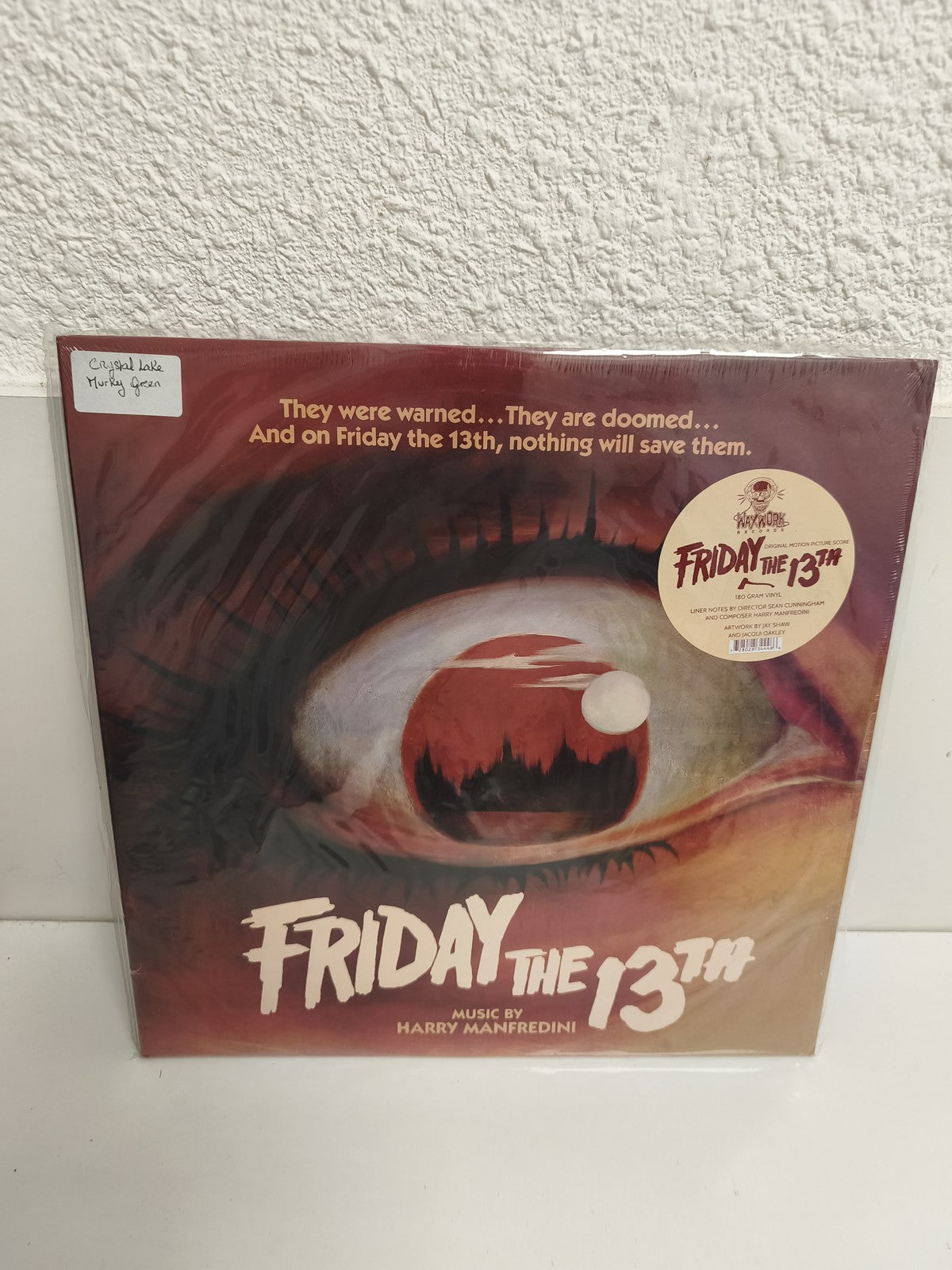 Vinyle 33 tours Friday the 13th Harry Manfredini Crystal Lake neuf