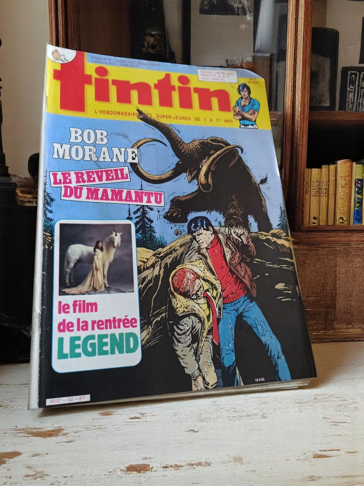 Magazine Tintin vintage Bob Morane Mamantu – édition collector rare années 80