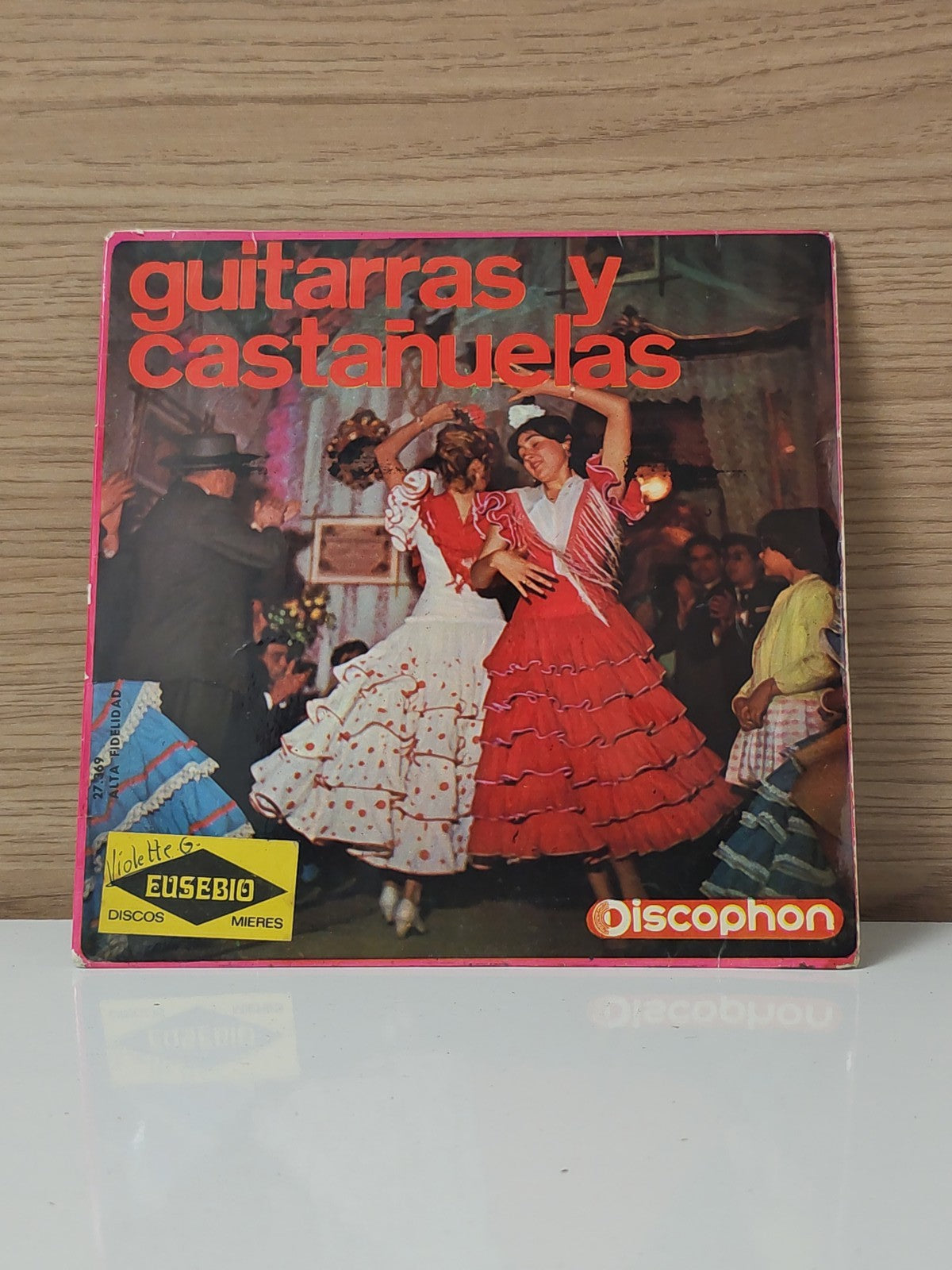 Vintage disque vinyle 45 tours Guitarras ancien rétro collection musique