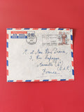 Enveloppe philatélie affranchie Soudan 1961 Air Mail Par Avion, timbres visibles