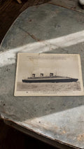 Carte Postale Ancienne Paquebot Le Normandie Transatlantique Collection Marine