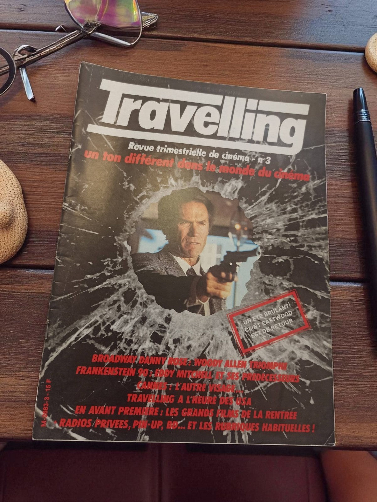 Magazine cinéma Travelling n°3 vintage Clint Eastwood ancien périodique rétro